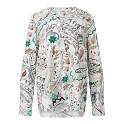 Herzensangelegenheit Blusenshirt aus Seide Creme Bluse