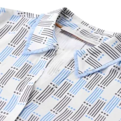 Herzensangelegenheit Seidenbluse mit Muster Weiß Bluse