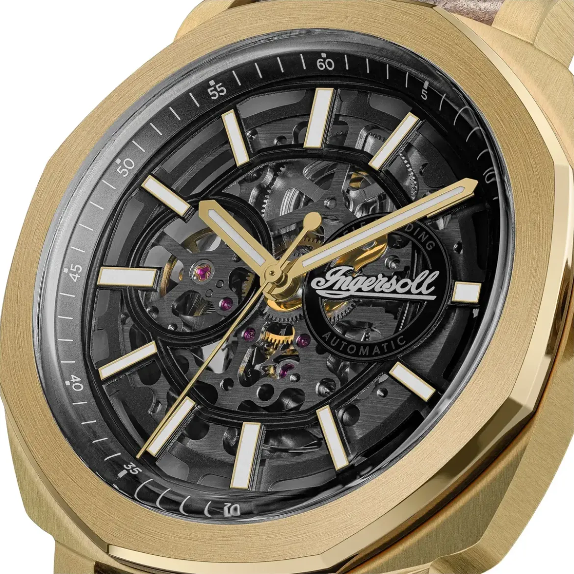 Ingersoll Automatikuhr The Outrider gold Automatikuhr