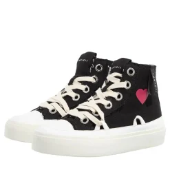 INUIKII DISTRESSED MATILDA Black High-Top-Sneaker