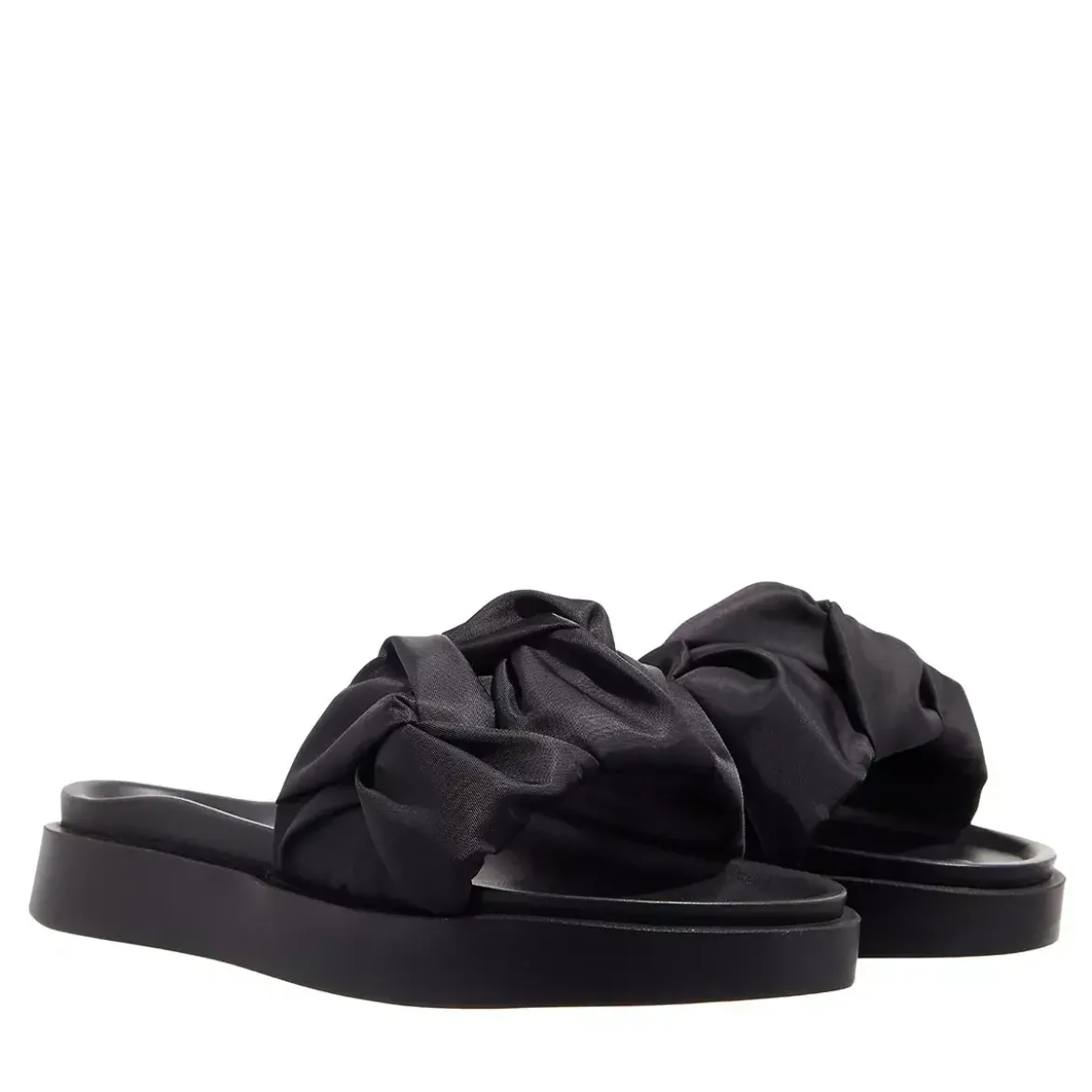 INUIKII Fjord Flower Platform Black Slides