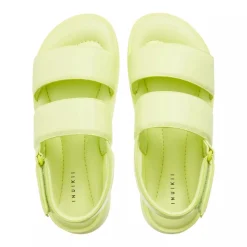 INUIKII Padded Velcro Lime Sandalen