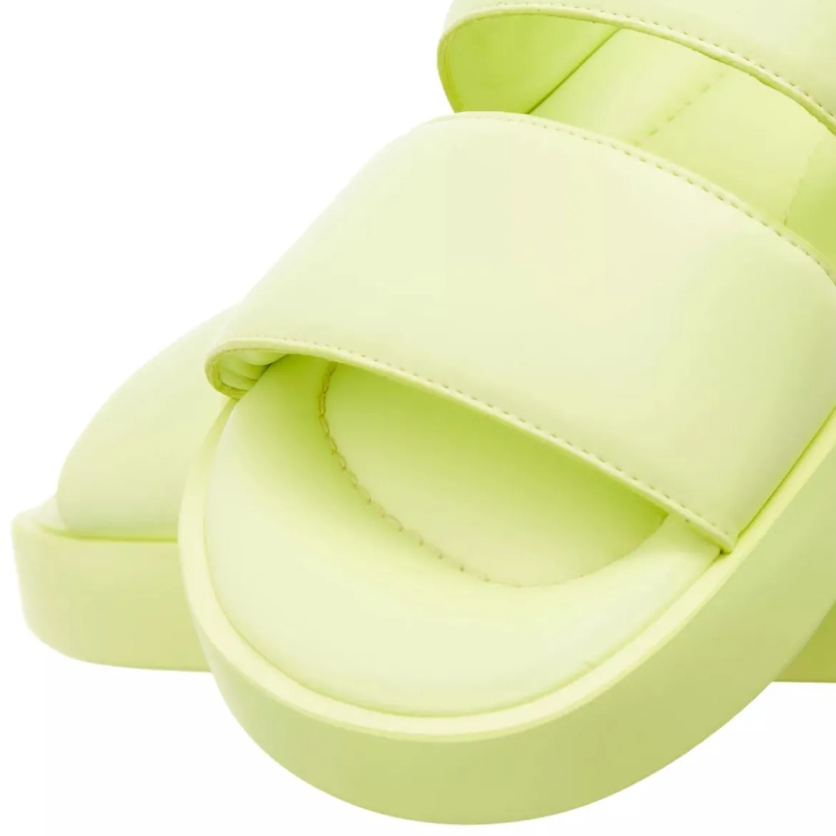 INUIKII Padded Velcro Lime Sandalen