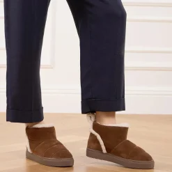 INUIKII Shearling Slipin Brown Winterboots