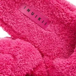 INUIKII Teddy Braided Fuchsia Slides