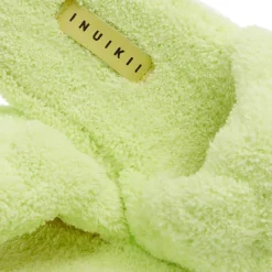 INUIKII Teddy Braided Lime Slides