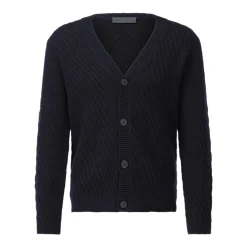 Iris von Arnim Cardigan Desert aus Kaschmir Navy Strickjacke