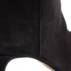 Isabel Marant Lispa Heeled Boots Suede Faded Black Stiefel