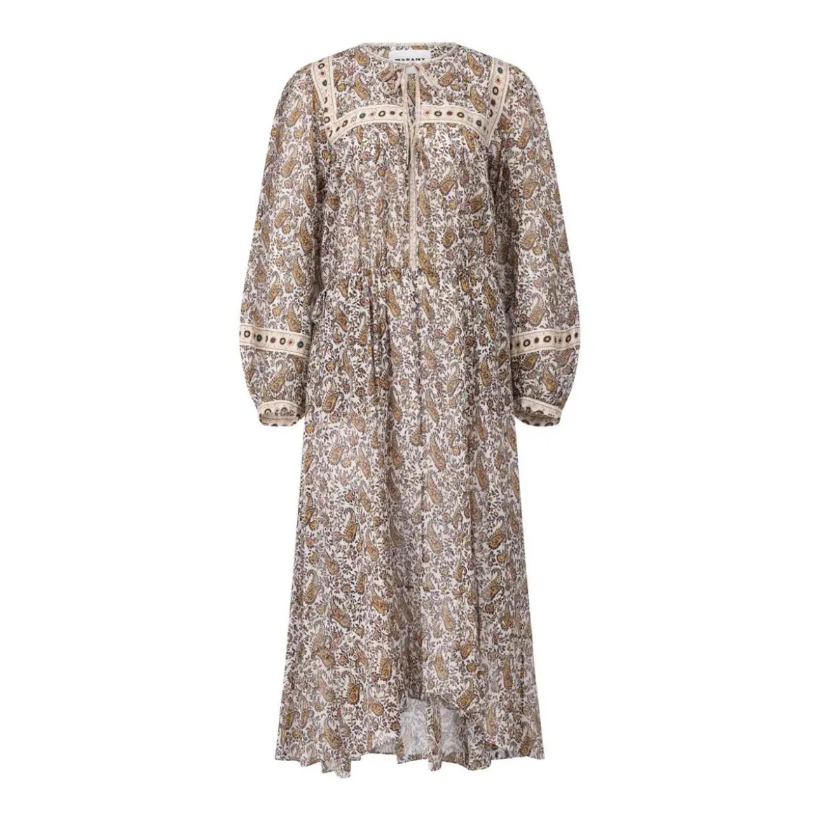 Isabel Marant Maxikleid Greila mit Paisley-Muster Creme Maxikleid