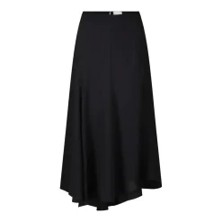 Isabel Marant Midirock Hortensia aus Seide schwarz Midirock