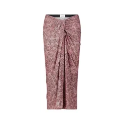 Isabel Marant Midi-Rock Jeldia mit Muster Pink Midirock