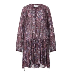 Isabel Marant Minikleid Bess mit Blumenprint Lila Minikleid