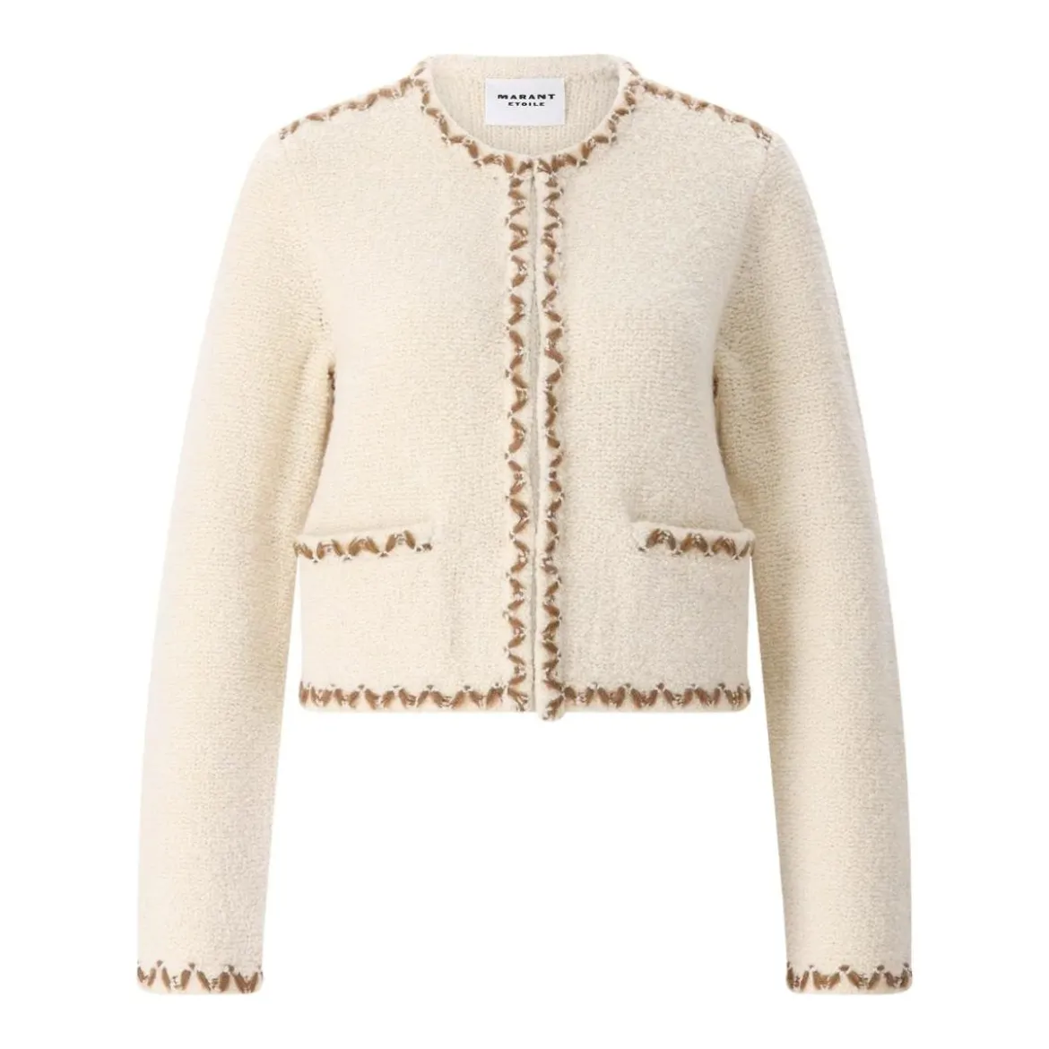 Isabel Marant Strickjacke Rochelle Creme Strickjacke