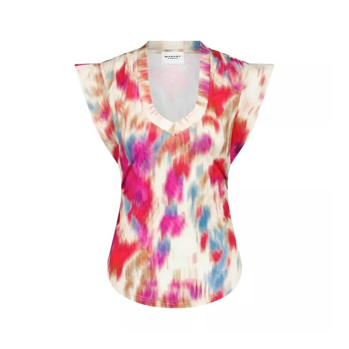 Isabel Marant Top Zilen mit abtraktem Muster Multicolor Top