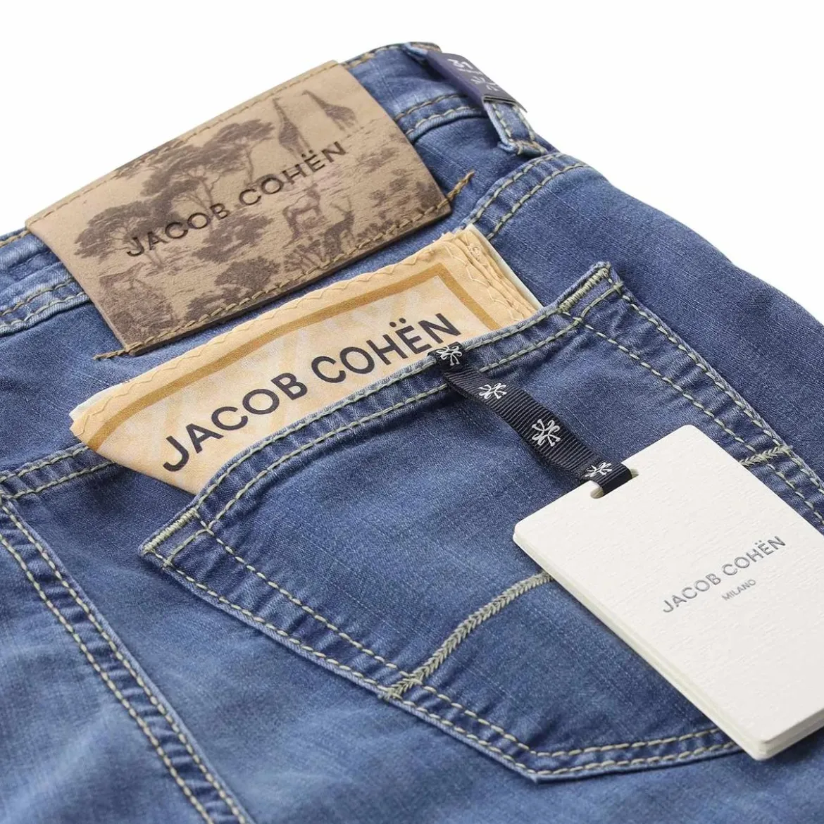 Jacob Cohen Slim-Fit Jeans aus Baumwollmix blau Slim-Fit-Jeans