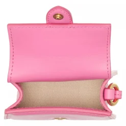 Jacquemus Le Porte Bambino Neonpink Portemonnaie mit Überschlag