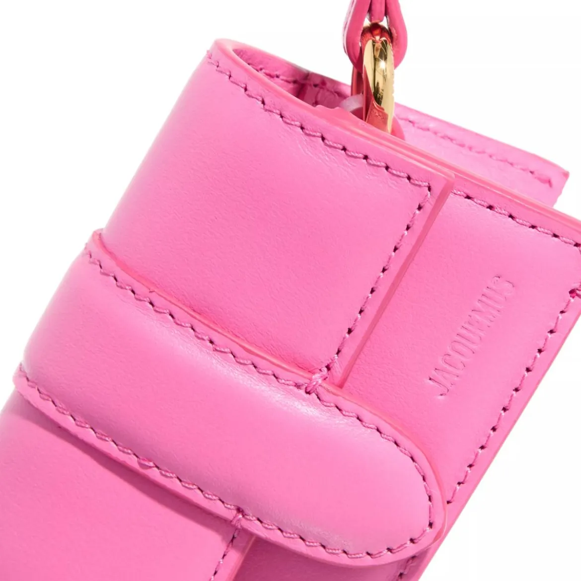 Jacquemus Le Porte Bambino Neonpink Portemonnaie mit Überschlag