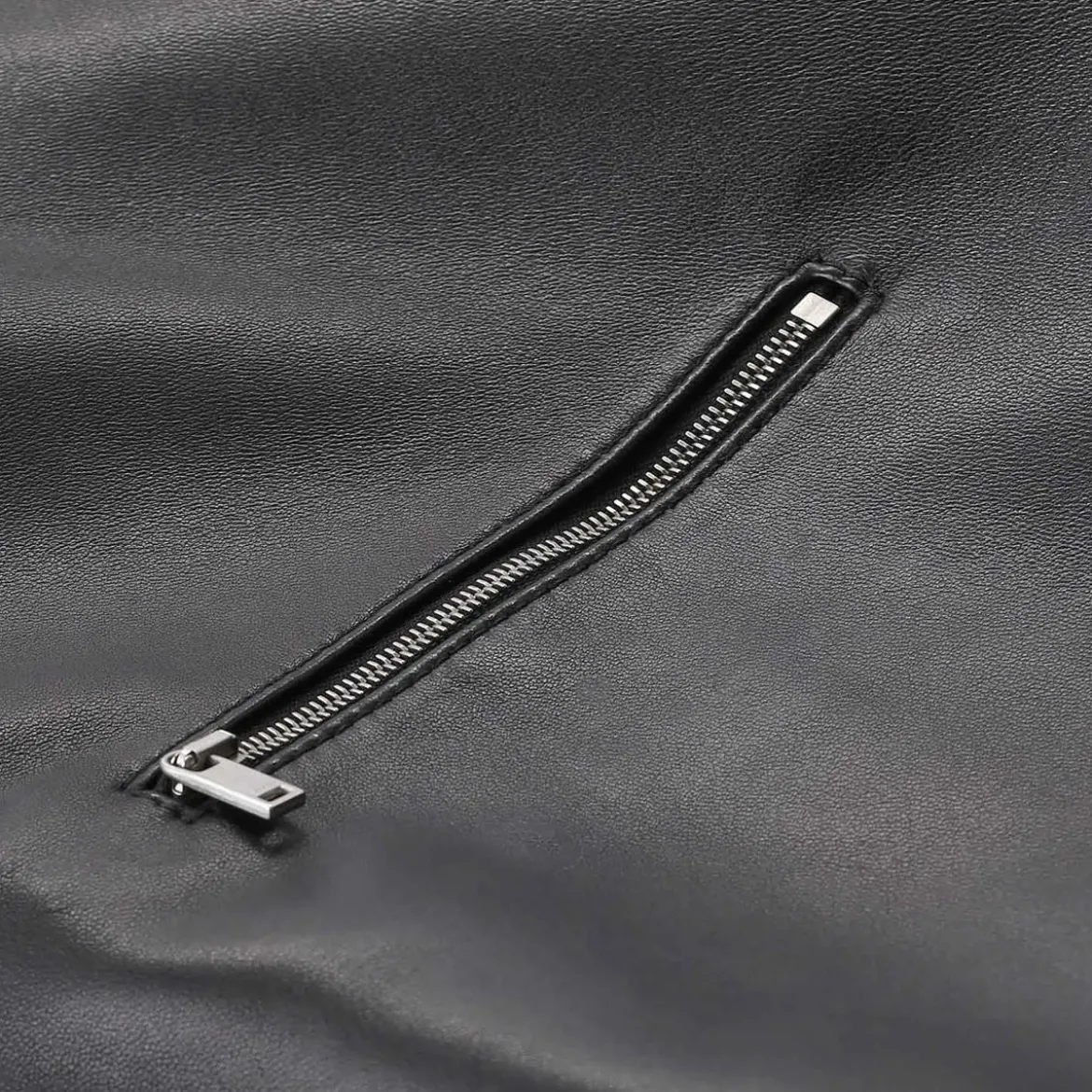 Jil Sander Jacke aus Leder schwarz Lederjacke