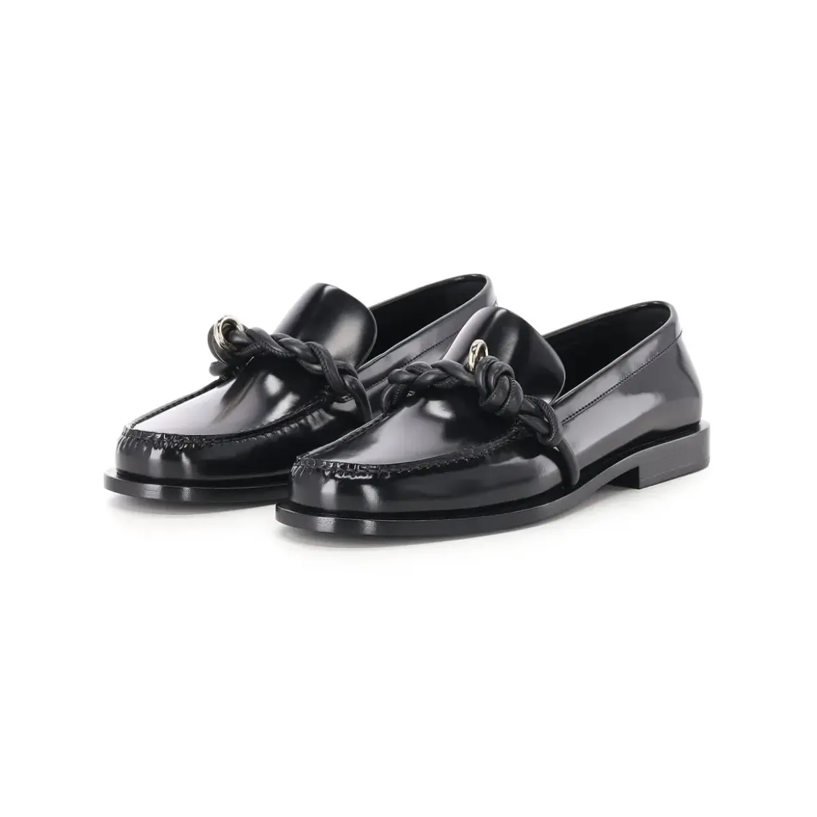 Jil Sander Tangle Loafer schwarz Schnürschuhe