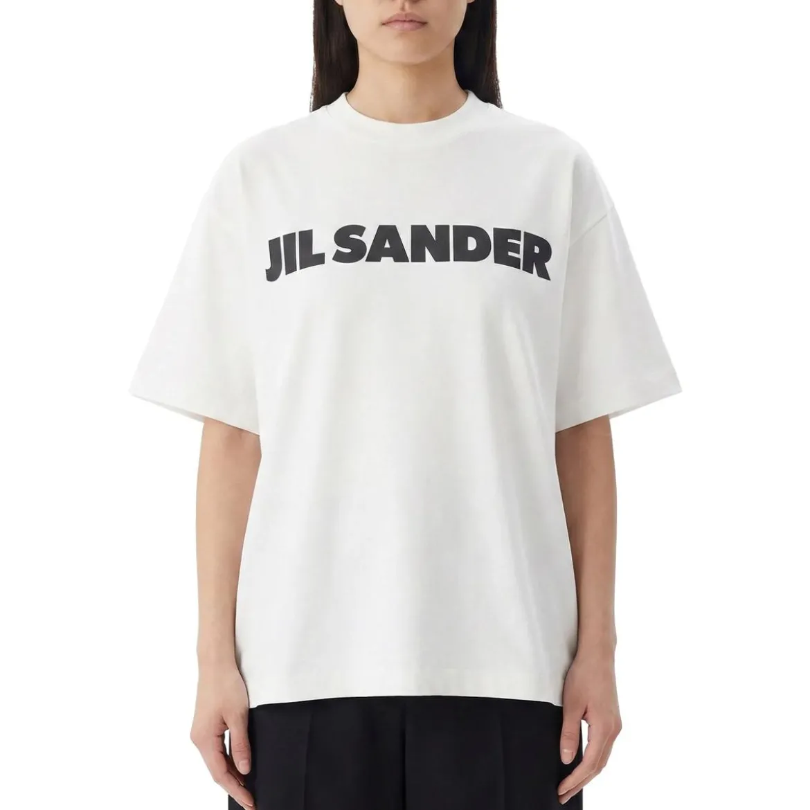 Jil Sander White Cotton Crew Neck T-Shirt White T-Shirt