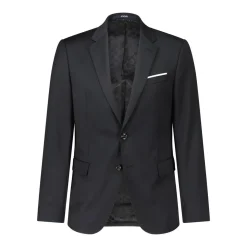 JOOP! Slim-Fit Sakko Herby aus Wolle Schwarz Anzugjacke