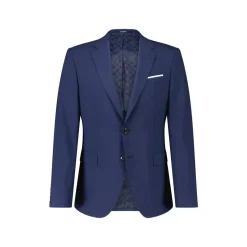 JOOP! Slim-Fit Sakko Herby aus Woll-Mix Blau Anzugjacke