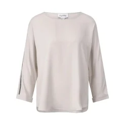 Joseph Ribkoff Blusenshirt mit Glitzer-Details Creme T-Shirt