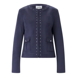 Joseph Ribkoff Leichte Jacke mit Schmuckdetails blau Übergangsjacke