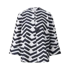 Joseph Ribkoff Leichte Jacke mit Muster blau Übergangsjacke