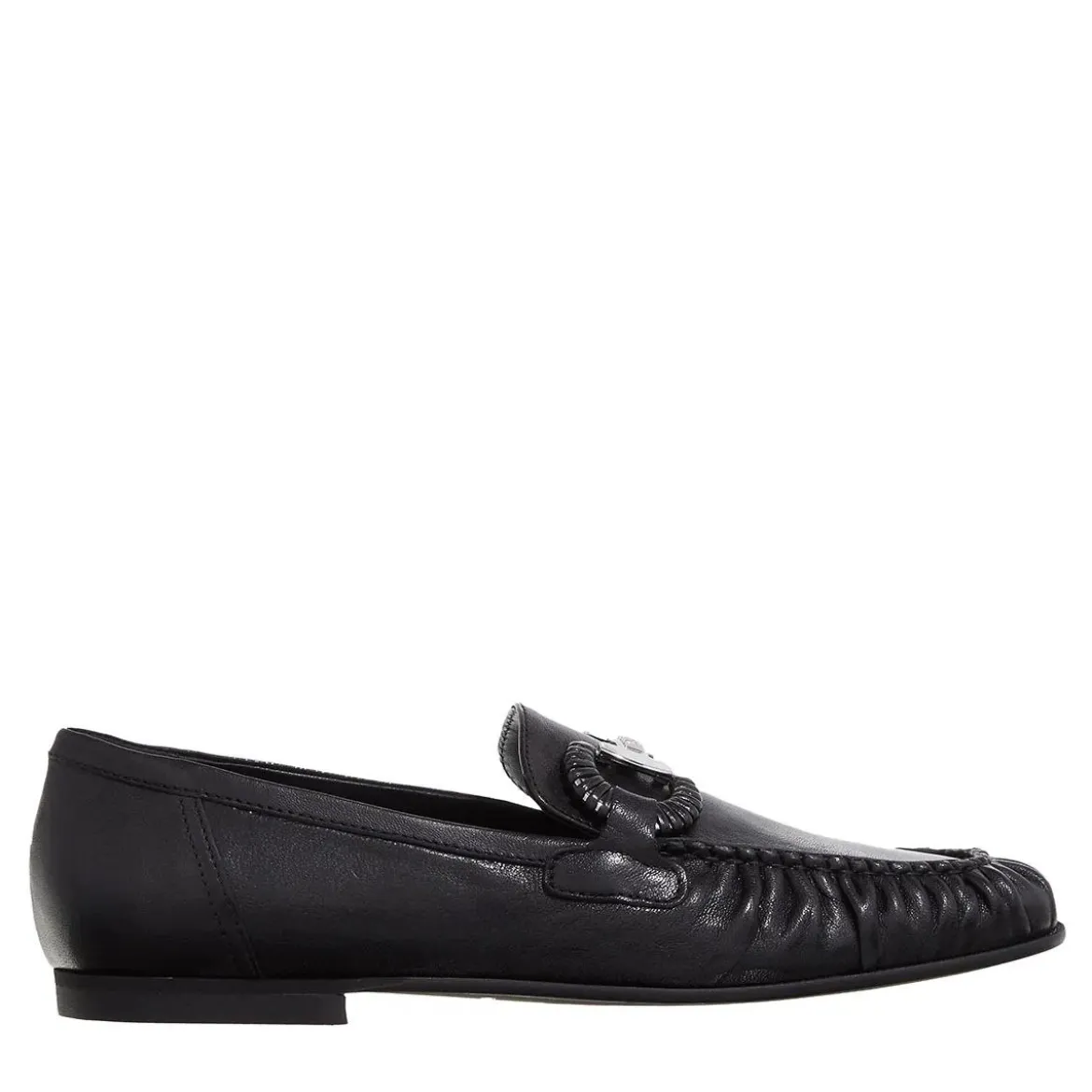 Karl Lagerfeld Eleia Brooch Loafer Black Lthr Pumps