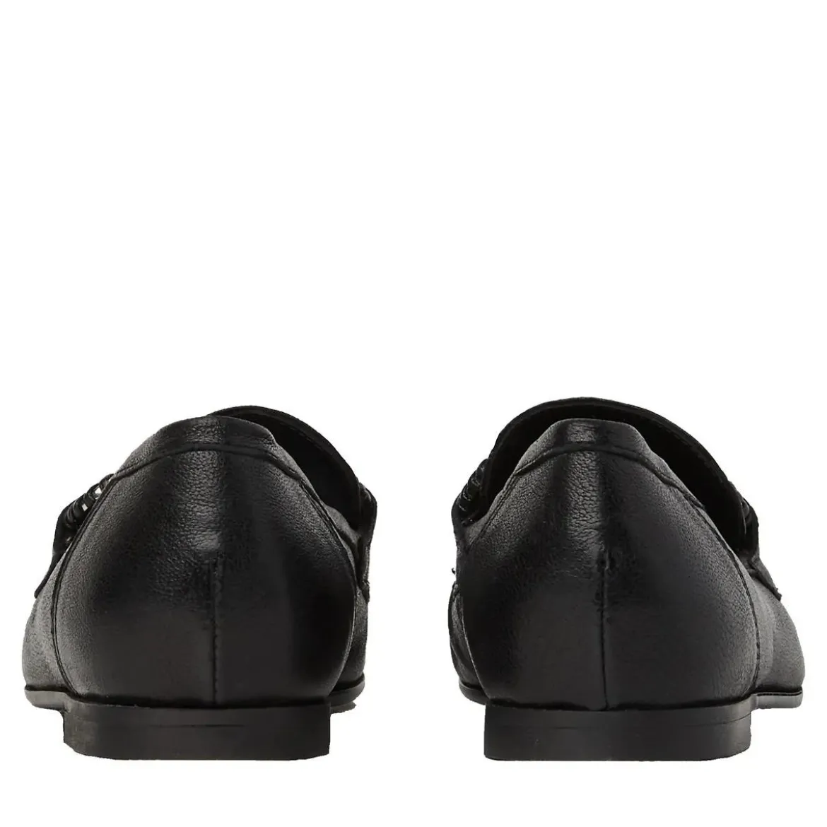 Karl Lagerfeld Eleia Brooch Loafer Black Lthr Pumps