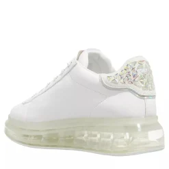 Karl Lagerfeld Kapri Kushion Jellikonic Lo Lace White Lthr w/Iridescent Plateau-Sneaker