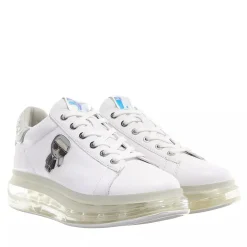 Karl Lagerfeld Kapri Kushion Jellikonic Lo Lace White Lthr w/Iridescent Plateau-Sneaker