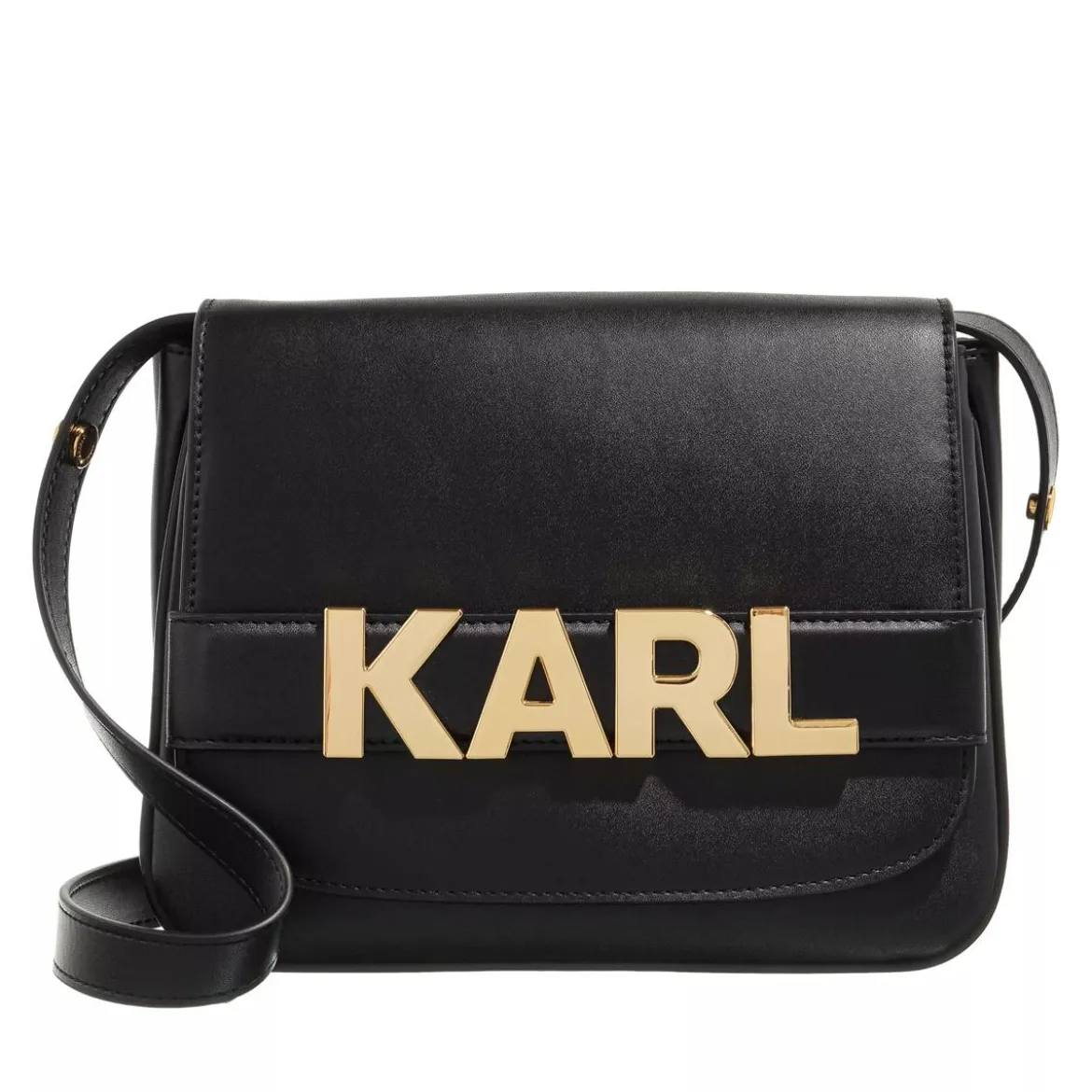 Karl Lagerfeld K/Letters Flap Crossbody Black Crossbody Bag