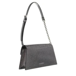Karl Lagerfeld K/Signature 2.0 Sp Md Shb Glitter Black Satchel