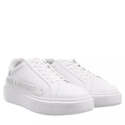 Karl Lagerfeld MAXI KUP Karl Inkekt Logo Lo White Leather Mono Low-Top-Sneaker