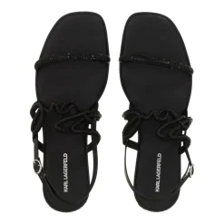 Karl Lagerfeld Olympia Karl Signia Slide Black Glitter Mono Sandalen