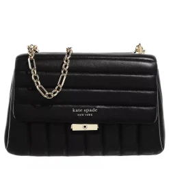 Kate Spade New York Carlyle Quilted Medium Shoulder Bag Black Messenger Bag