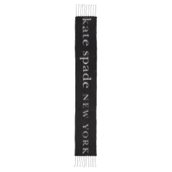 Kate Spade New York Kate Spade New York Logo Scarf Black / Cream Wollschal
