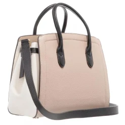 Kate Spade New York Knott Colorblocked Pebbled Leather Medium Satchel Kraft Paper Multi Tote