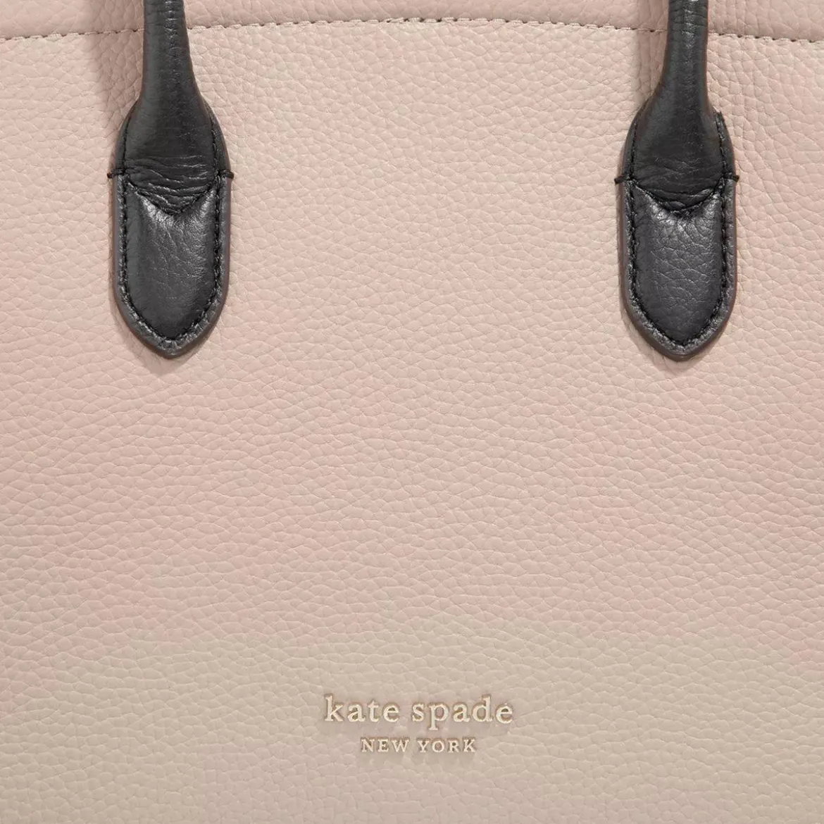 Kate Spade New York Knott Colorblocked Pebbled Leather Medium Satchel Kraft Paper Multi Tote