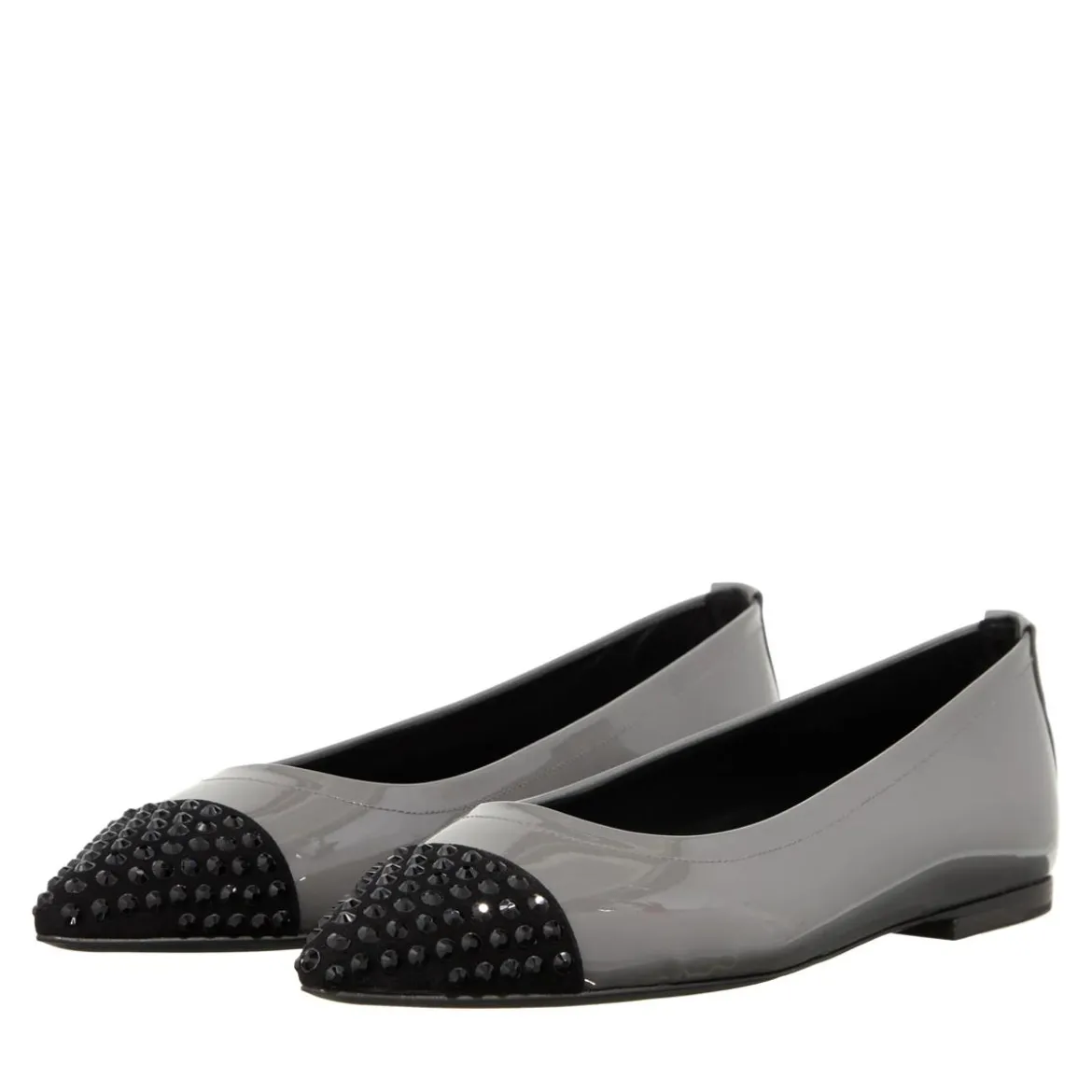 Kennel & Schmenger GRETA Samtz/Softlack schwarz/grigio Ballerinas