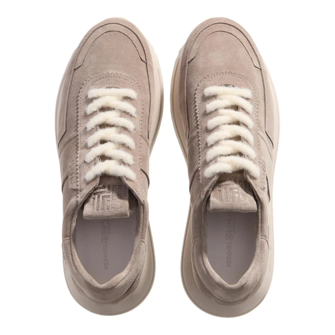 Kennel & Schmenger PITCH Suede/Wool Lace elefant/nat Scr Low-Top-Sneaker