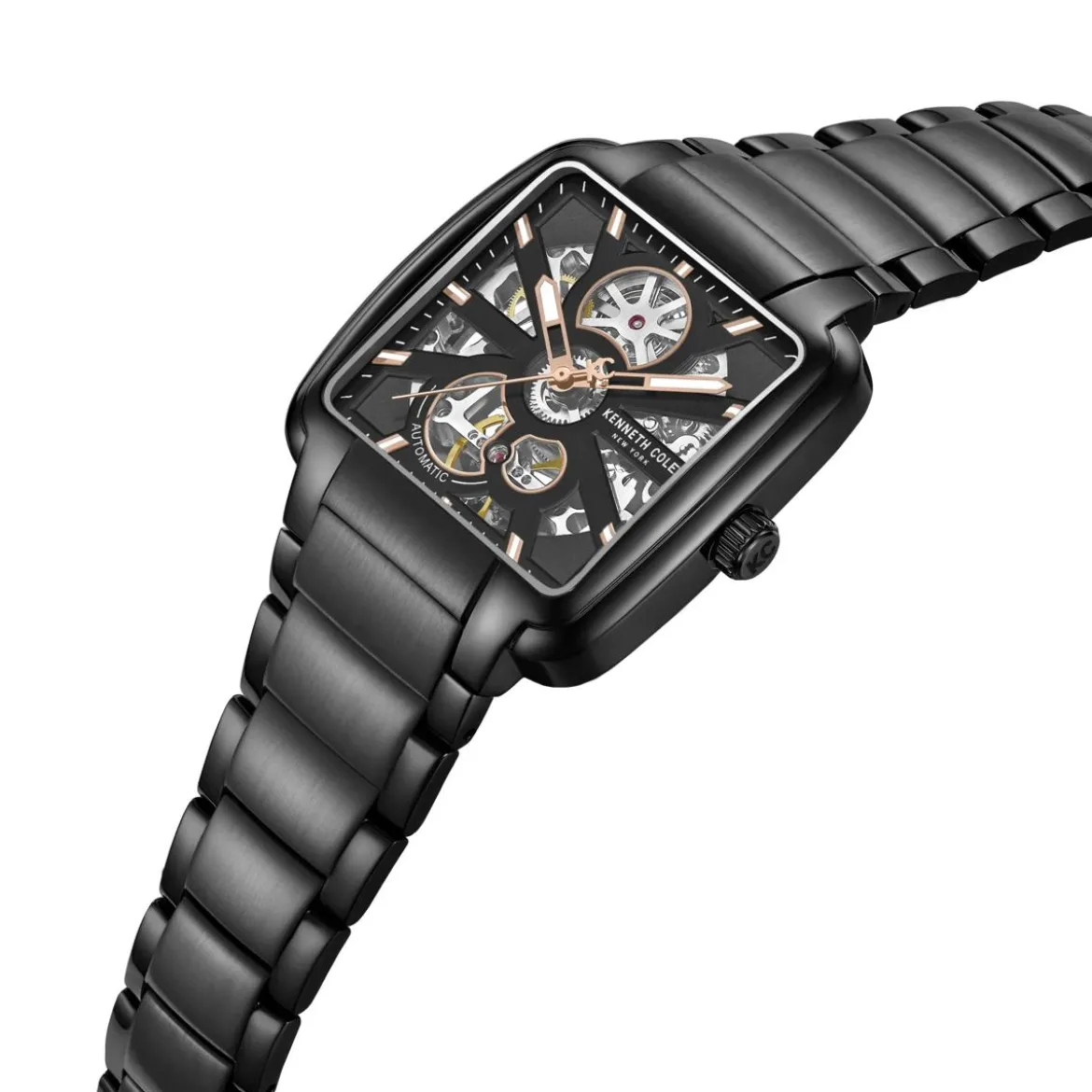 Kenneth Cole Automatikuhr Broome schwarz Automatikuhr