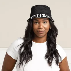 Kenzo Bucket Hat Reversible Black Fischerhut