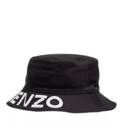 Kenzo Bucket Hat Reversible Black Fischerhut