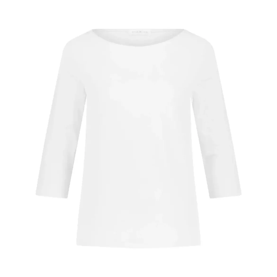 Kimmich Trikot Shirt aus Viskose-Crêpe weiß 3/4-Arm-Shirt