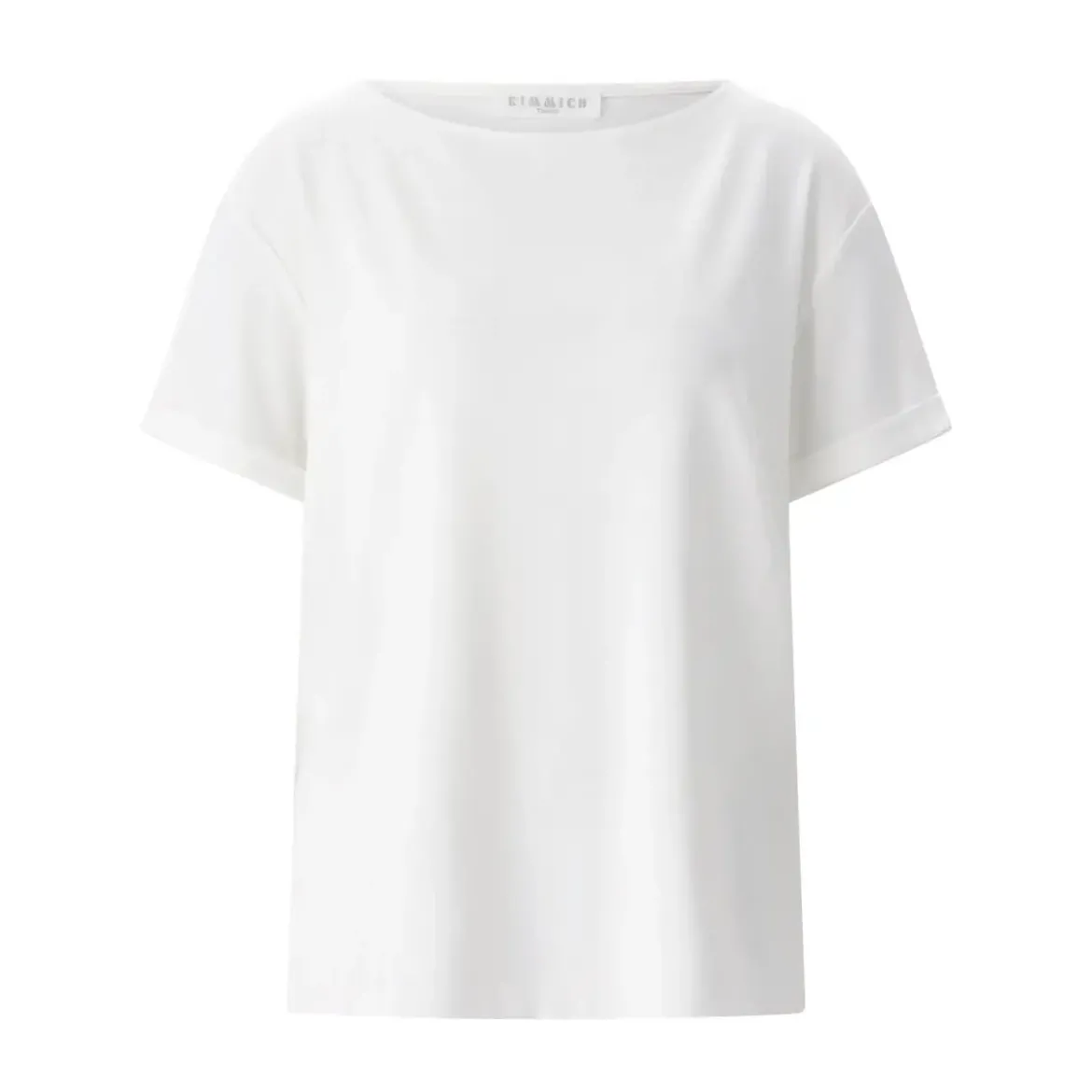 Kimmich Trikot T-Shirt aus Viskos-Crêpe weiß T-Shirt