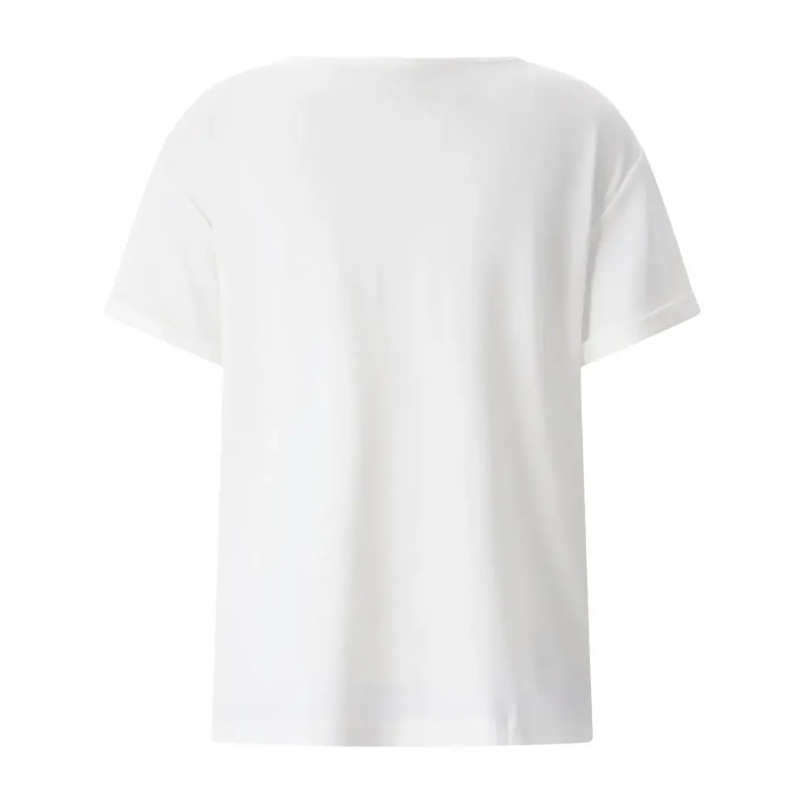 Kimmich Trikot T-Shirt aus Viskos-Crêpe weiß T-Shirt