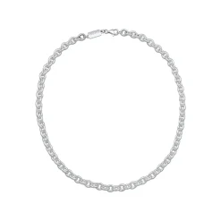 Kuzzoi Halskette Rundanker Modern Elegant Unisex 925 Silber Mittellange Halskette